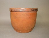 REDWARE CROCK BY JOHN BELLca.