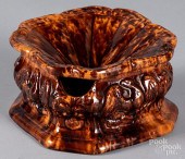 REDWARE CUSPIDOR, 19TH C.Redwa