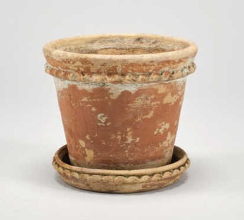 REDWARE FLOWER POTA redware