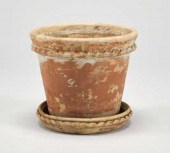REDWARE FLOWER POTA redware fl