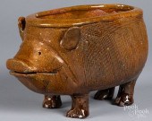 REDWARE PIG PLANTERRedware pig