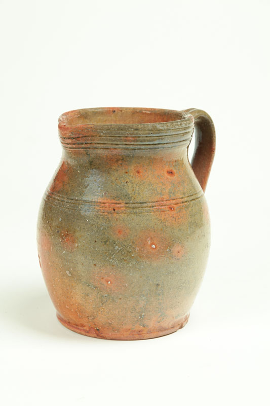 REDWARE PITCHER.  Gonic  New