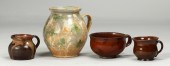 Redware Porringer & CupEarly 1