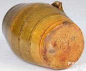REDWARE RUNDLET, 19TH C.<br>Re