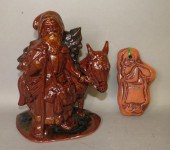 REDWARE SANTA ORNAMENT & FIGUR