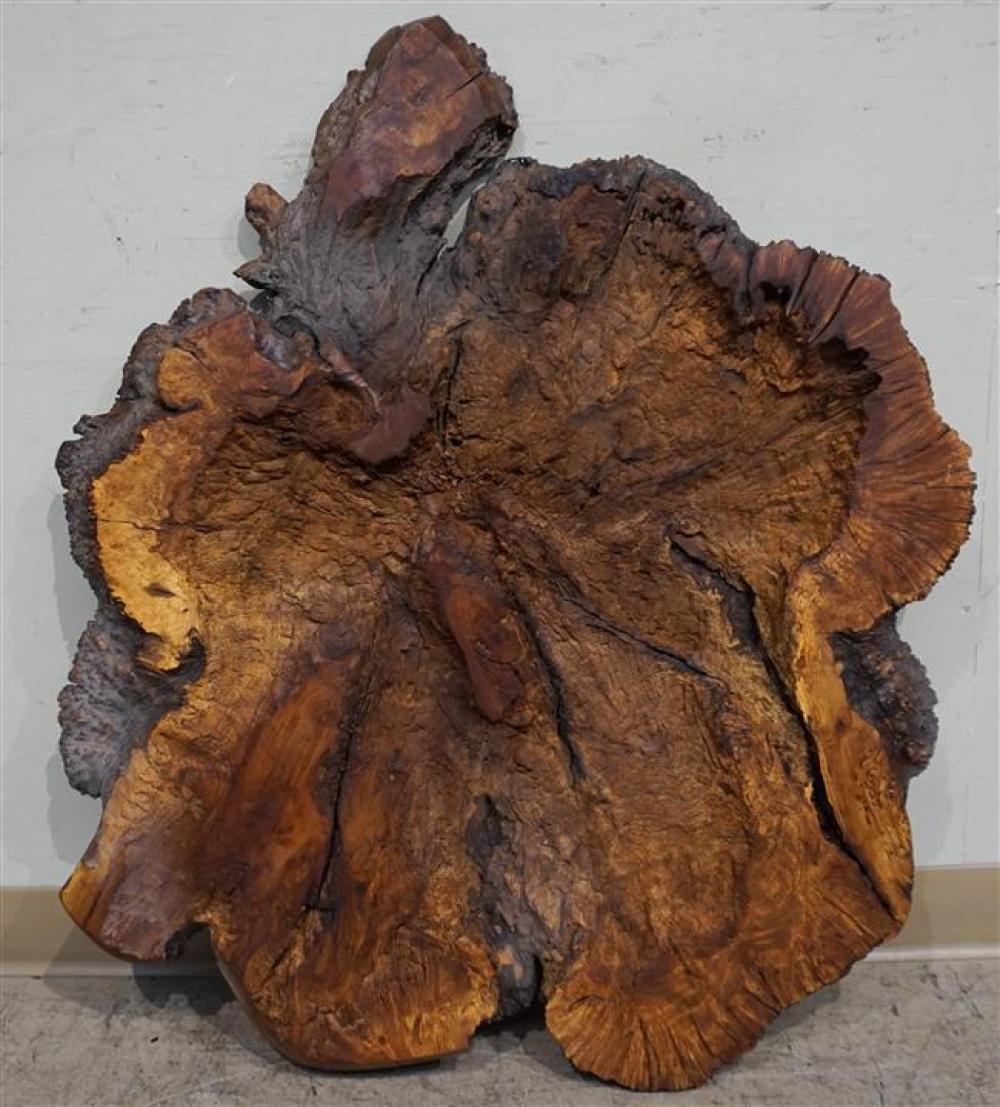 REDWOOD FREE-FORM TABLE TOP, 36 X