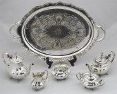 REED & BARTON FIVE-PIECE 'HAMP