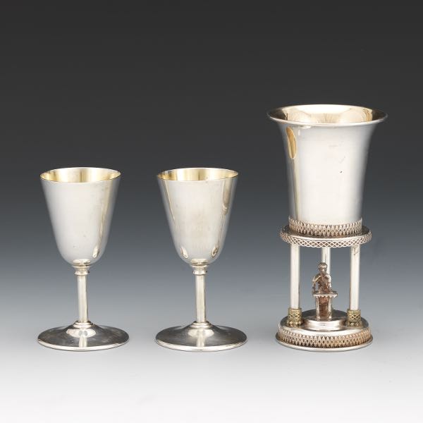 REED & BARTON PAIR OF GOLD WASHED