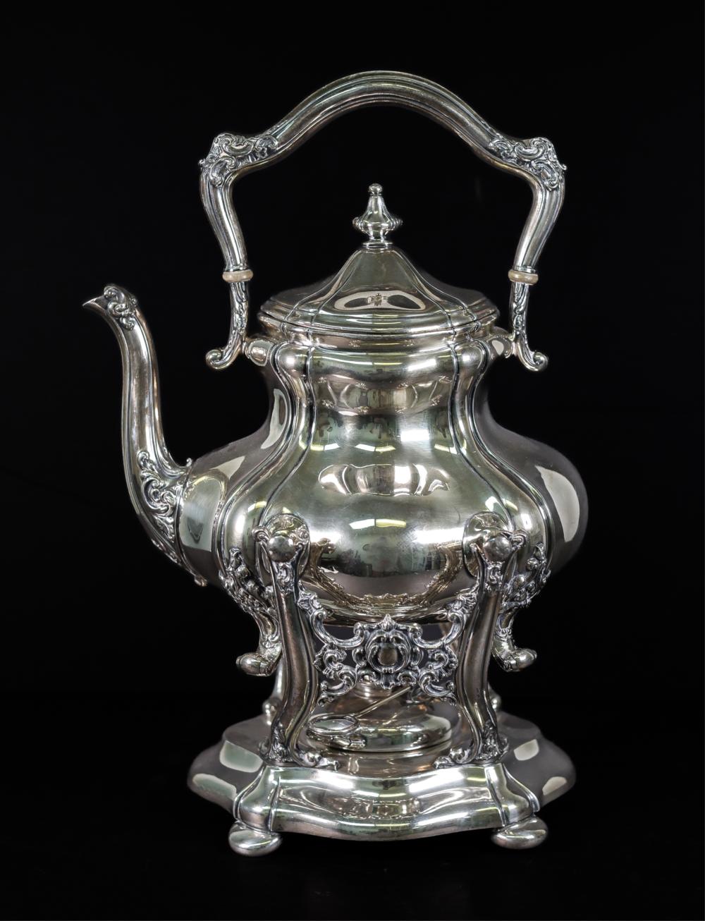 REED & BARTON SILVER KETTLE ON
