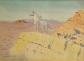 REEDY, Leonard. Watercolor of