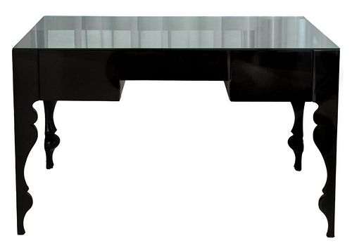 REEVES DESIGN BLACK GLASS TOP