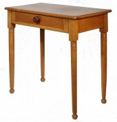 REFINISHED MAPLE SIDE TABLE On