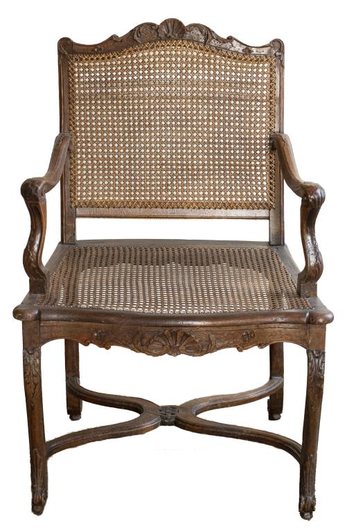 REGENCE CANED FAUTEUIL ARMCHAIR
