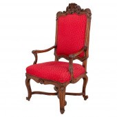 REGENCE CARVED FAUTEUIL A LA R