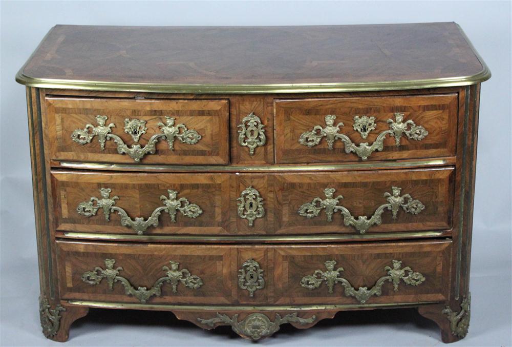 REGENCE ORMOLU MOUNTED PARQUETRY