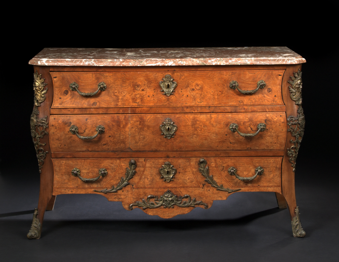 Regence-Style Burlwood, Walnut