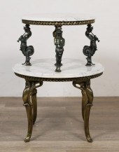 REGENCE STYLE FIGURAL MARBLE T