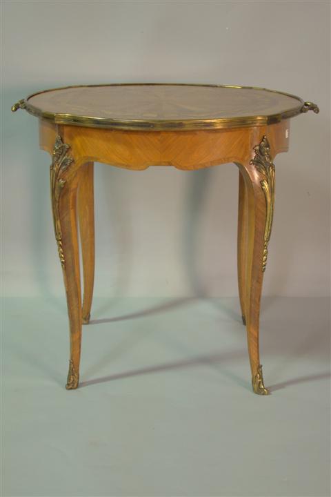 REGENCE STYLE INLAY SIDE TABLE WITH