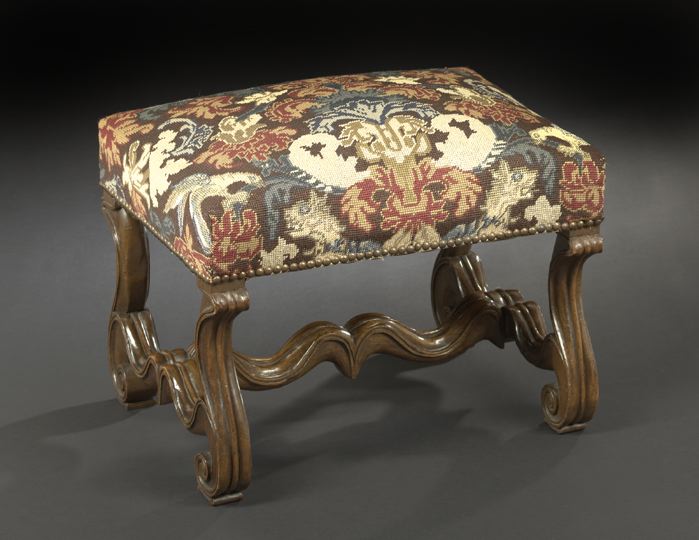Regence-Style Mahogany Stool, 