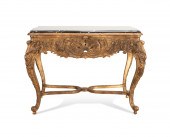 REGENCE STYLE MARBLE TOP GILTW