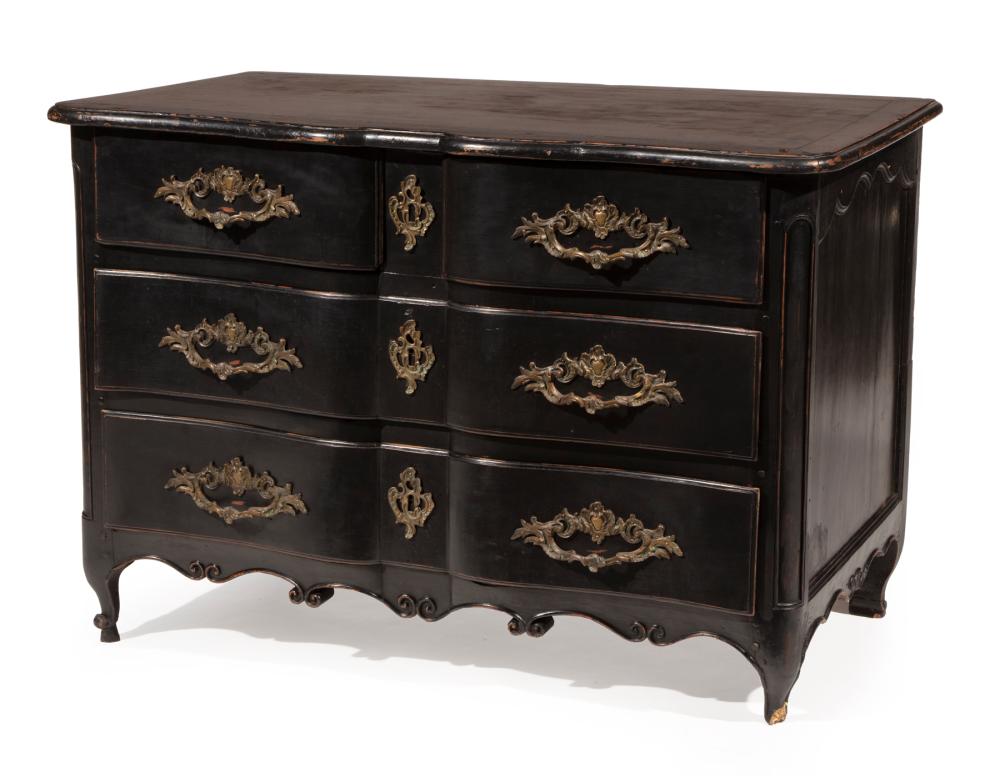 REGENCE-STYLE PAINTED SERPENTINE
