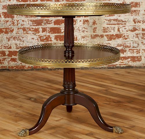 REGENCY 2 TIER MAHOGANY TABLE