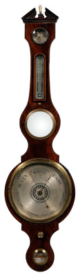 Regency barometerthermometer,