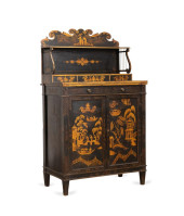 REGENCY BLACK AND GILT CHINOIS