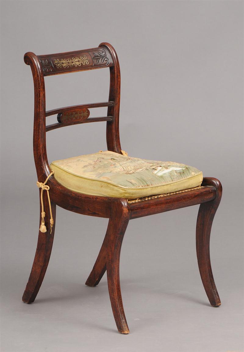 REGENCY BRASS-INLAID GRAINED