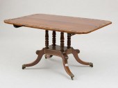 REGENCY BRASS INLAID MAHOGANY