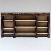 REGENCY BRASS INLAID MAHOGANY