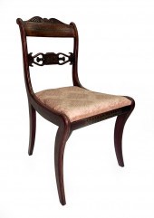 REGENCY BRASS INLAID MAHOGANY