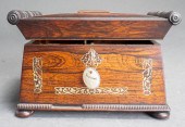 REGENCY BRASS INLAID ROSEWOOD