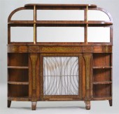REGENCY BRASS INLAID ROSEWOOD