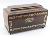 REGENCY BRASS-INLAID ROSEWOOD