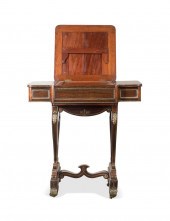 REGENCY BRASS INLAID ROSEWOOD