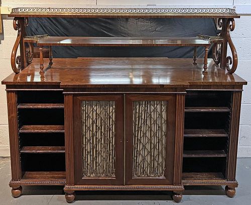 REGENCY BRASS MOUNTED CABINET