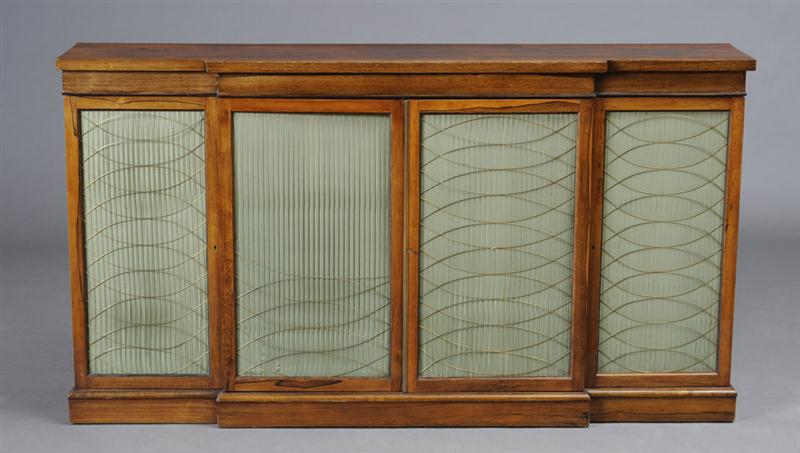 REGENCY BRASS-MOUNTED ROSEWOOD