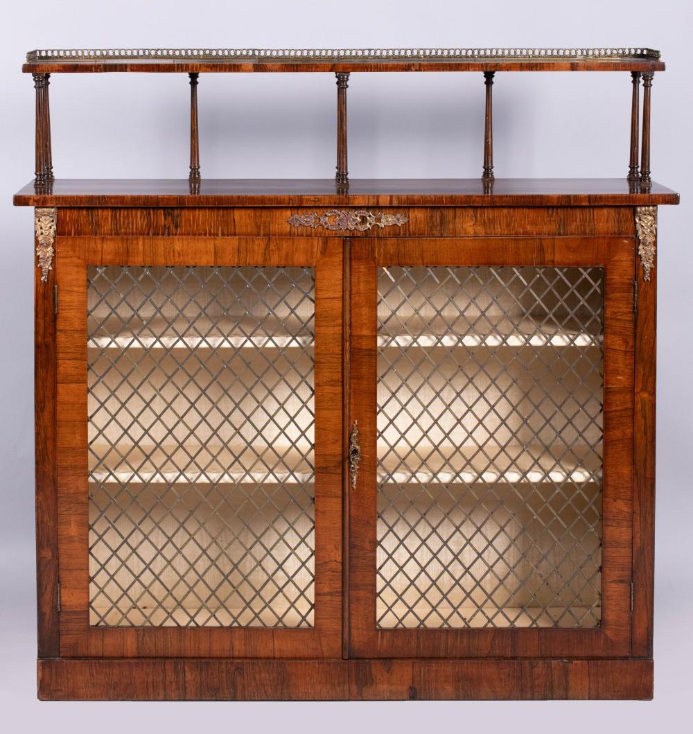 REGENCY BRASS MOUNTED ROSEWOOD