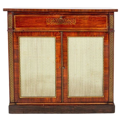 REGENCY BRASS MOUNTED ROSEWOOD