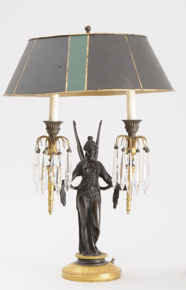 REGENCY BRONZE AND GILT-BRONZE