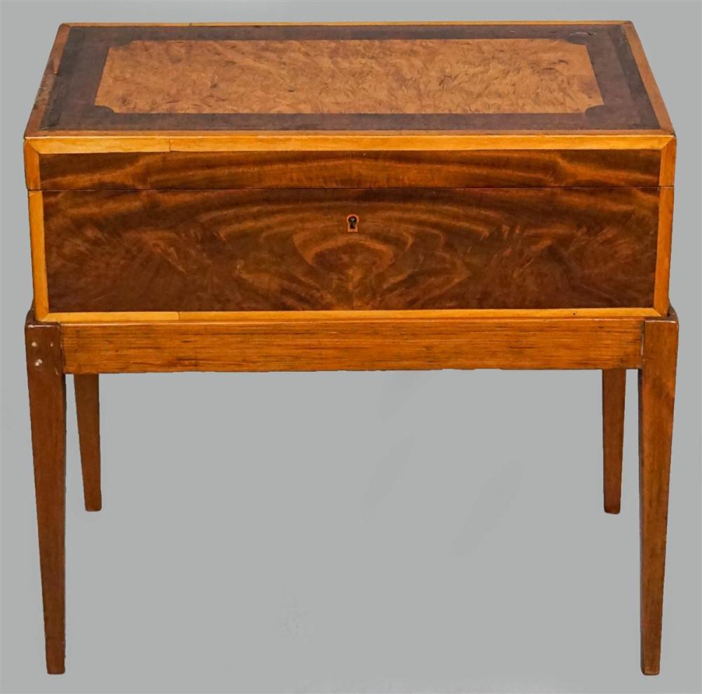 REGENCY BURLWOOD INLAID MAHOGANY