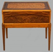 REGENCY BURLWOOD INLAID MAHOGA
