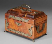 Regency Burlwood Tea Box Briti