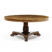 REGENCY CARVED AND FLAME MAHOG