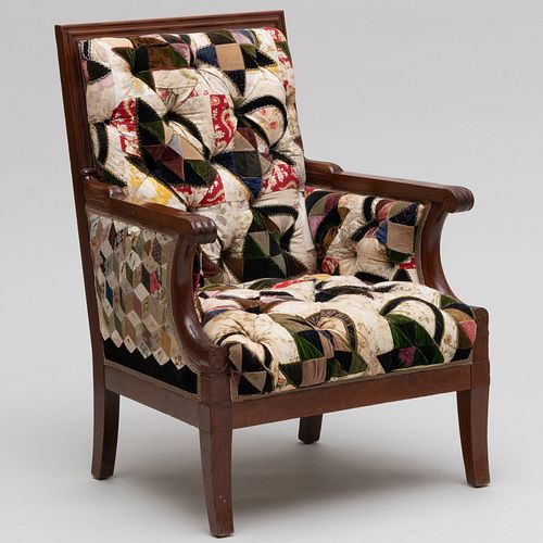 REGENCY CARVED MAHOGANY AND