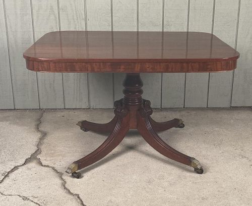 REGENCY CARVED MAHOGANY BREAKFAST