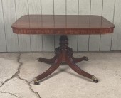 REGENCY CARVED MAHOGANY BREAKF