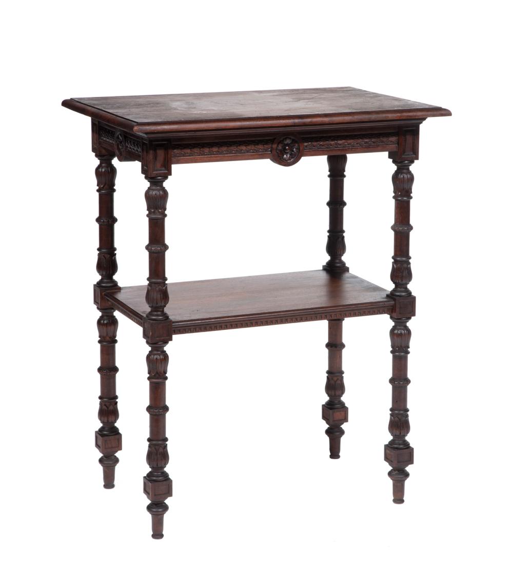 REGENCY CARVED MAHOGANY SIDE