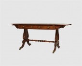 REGENCY CARVED MAHOGANY SOFA T